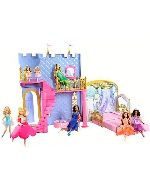 Barbie Castillo Magico 12 Princesas Bail