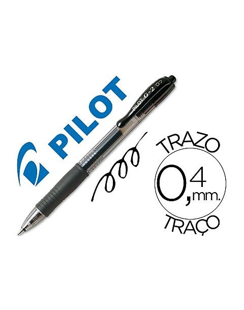 BOLIGRAFO PILOT G2 0.7 NEGRO GEL