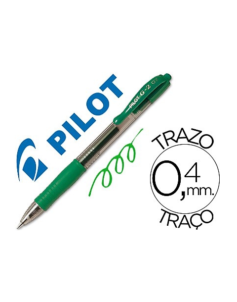 BOLIGRAFO PILOT G2 0.7 VERDE GEL