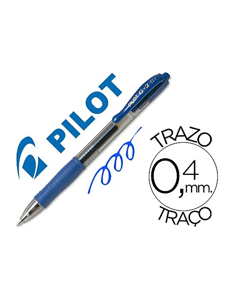 BOLIGRAFO PILOT G2 0.7 AZUL GEL