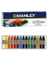Ceras blandas de colores Manley en caja de 15 Unidades.