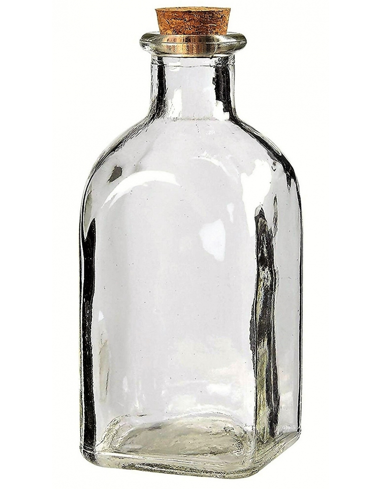  Botella tradicional de vidrio estriada de 1 litro con tapón  oscilante de cerámica : Hogar y Cocina