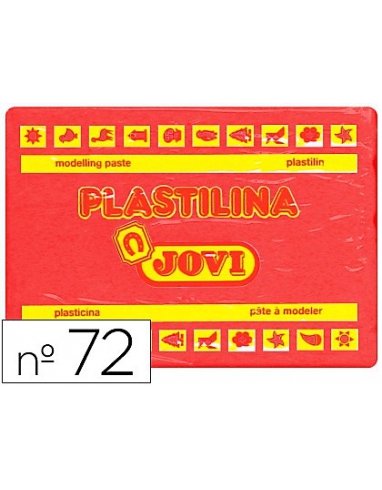 PLASTILINA DEL Nº 72 COLOR ROJO TAMAÑO GRANDE 72/05.