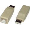 ADAPTADOR DE USB A MACHO A ACOPLAMIENTO B HEMBRA COTA 60MM. EDC 2-5300