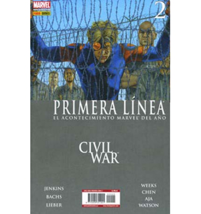 PRIMERA LINEA CIVIL WAR Nº 2 Y 4 -PANINI