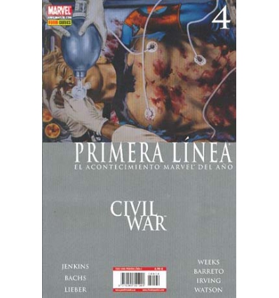 PRIMERA LINEA CIVIL WAR Nº 4 -PANINI-